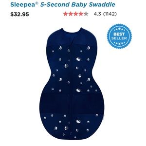 Happiest baby swaddle NWOT sleep pea swaddle from makers of SNOO